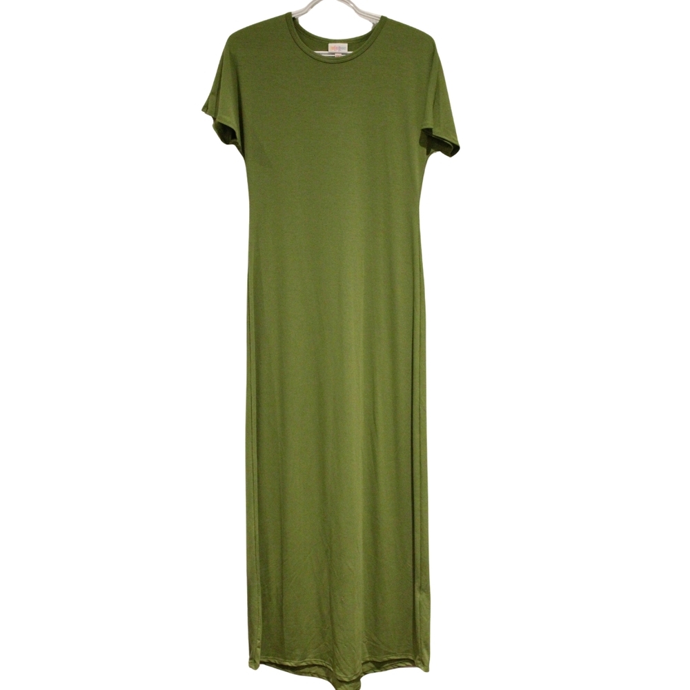 2/$50 🏷 Lularoe Olive Green Maria Maxi Dress Size XXS